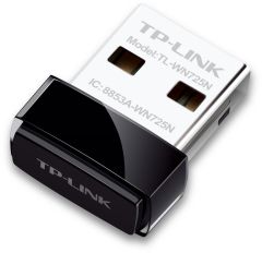 TP‑Link TL‑WN725N 150 Mbps Wireless N Nano USB Adaptör – USB 2.0, 2.4 GHz, WEP/WPA/WPA2, Windows/Mac/Linux