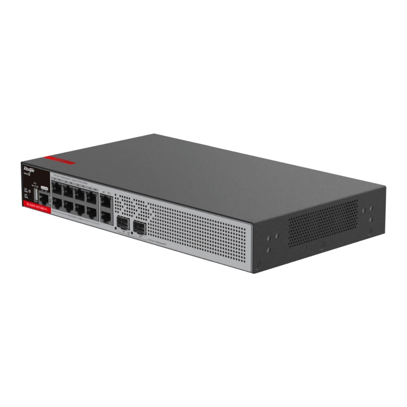 Ruijie Reyee RG-S2915-10GT2MS-P-L 8-Port Gigabit PoE+ 2x2.5G SFP+ L2+ Yönetilebilir Switch