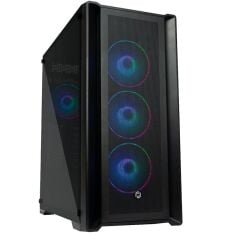 FRISBY FC‑9445G DYNAMIC 850W 80+ Bronze 4x120 mm Double Slim Ring RGB Fan Mesh Ön Panel USB 3.0 ATX Mid‑Tower Siyah Temperli Cam Gaming Kasa