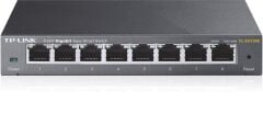 TP‑LINK TL‑SG108E 8 Port 10/100/1000 Mbps Gigabit Easy Smart Yönetilebilir Switch Metal Kasa