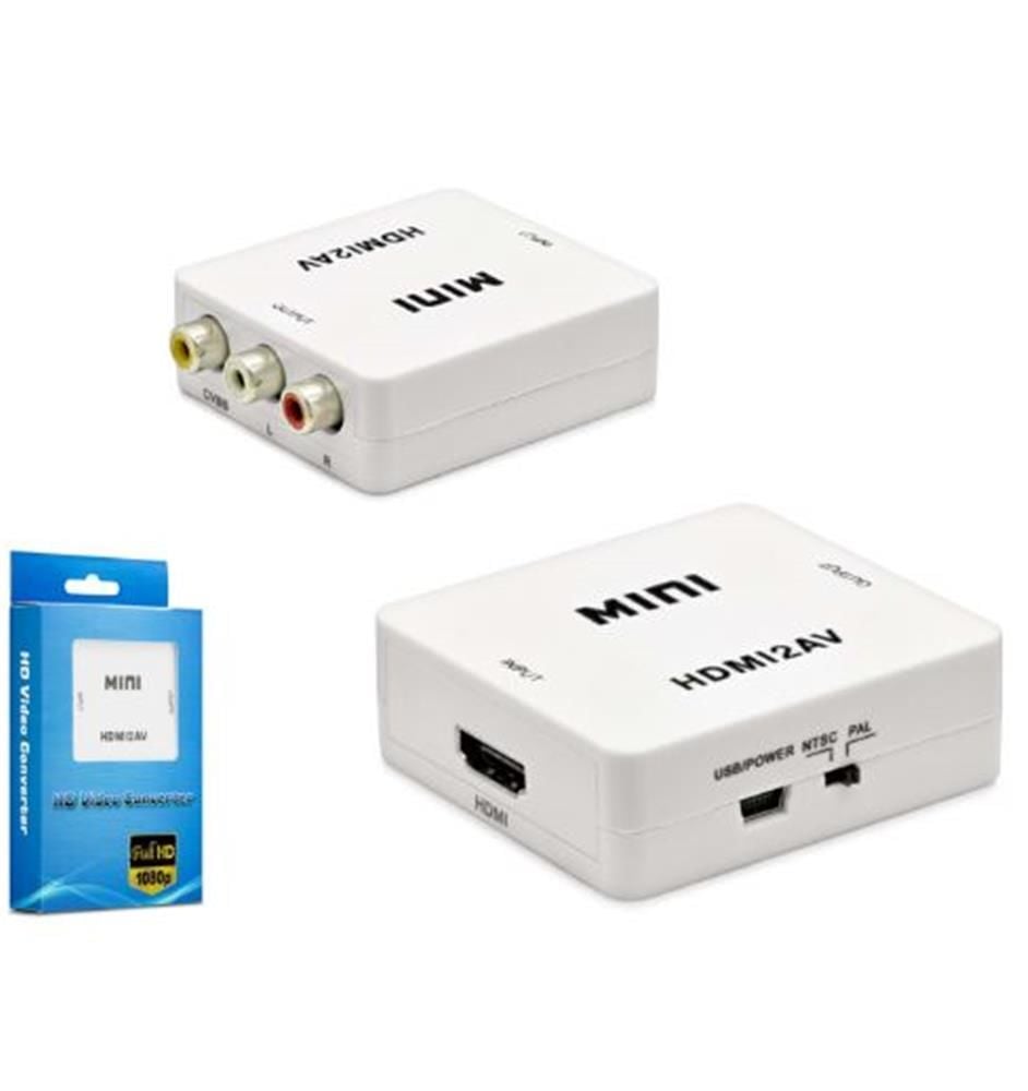 HADRON HDX1281 HD Video Convertor HDMI (IN) to AV (OUT) Beyaz