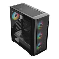 Frisby FC‑9540G 750W 80+ Bronze Güç Kaynağı 4×120 mm RGB Fan Mesh Ön Panel Temperli Cam E‑ATX/ATX/Micro‑ATX/Mini‑ITX Siyah Mid Tower Gaming Kasa