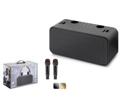 Hadron 186PRO Bluetooth 20W Karaoke 2 Mikrofonlu Taşınabilir Speaker 288x121.5x136mm