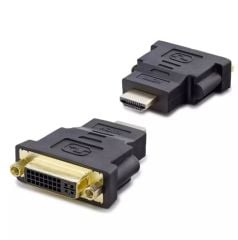 HADRON HDX1255 HDMI (M) to DVI (F) Adaptör 24+5 Siyah