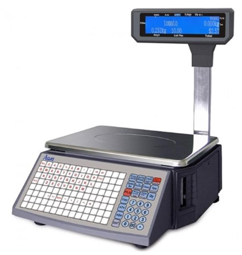 Aclas LS2 15 Kg Barkod Yazıcılı Elektronik Terazi Ethernet ve RS232 Bağlantılı