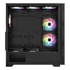 FRISBY FC‑9535G 650W 80+ Bronze Dahili PSU 4×120 mm RGB Fan Temperli Cam Ön Mesh Panel E‑ATX/ATX/mATX/Mini‑ITX Mid Tower Siyah Gaming Kasa