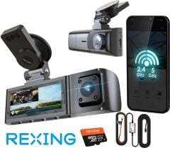 REXING R316 4K GPS WI-FI ARAC KAMERASI + 64GB SD