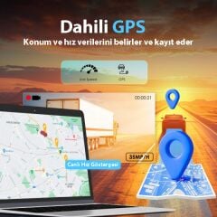 Rexing V316 4K Ultra HD WiFi GPS Destekli Çift Kanallı Araç Kamerası + 64GB SD Kart
