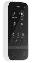 AJAX KeyPad TouchScreen Beyaz Kablosuz Dokunmatik Alarm Kontrol Paneli Güvenlik Sistemi Tuşsuz LCD Keypad AJAX Alarm Sistemi Uyumlu