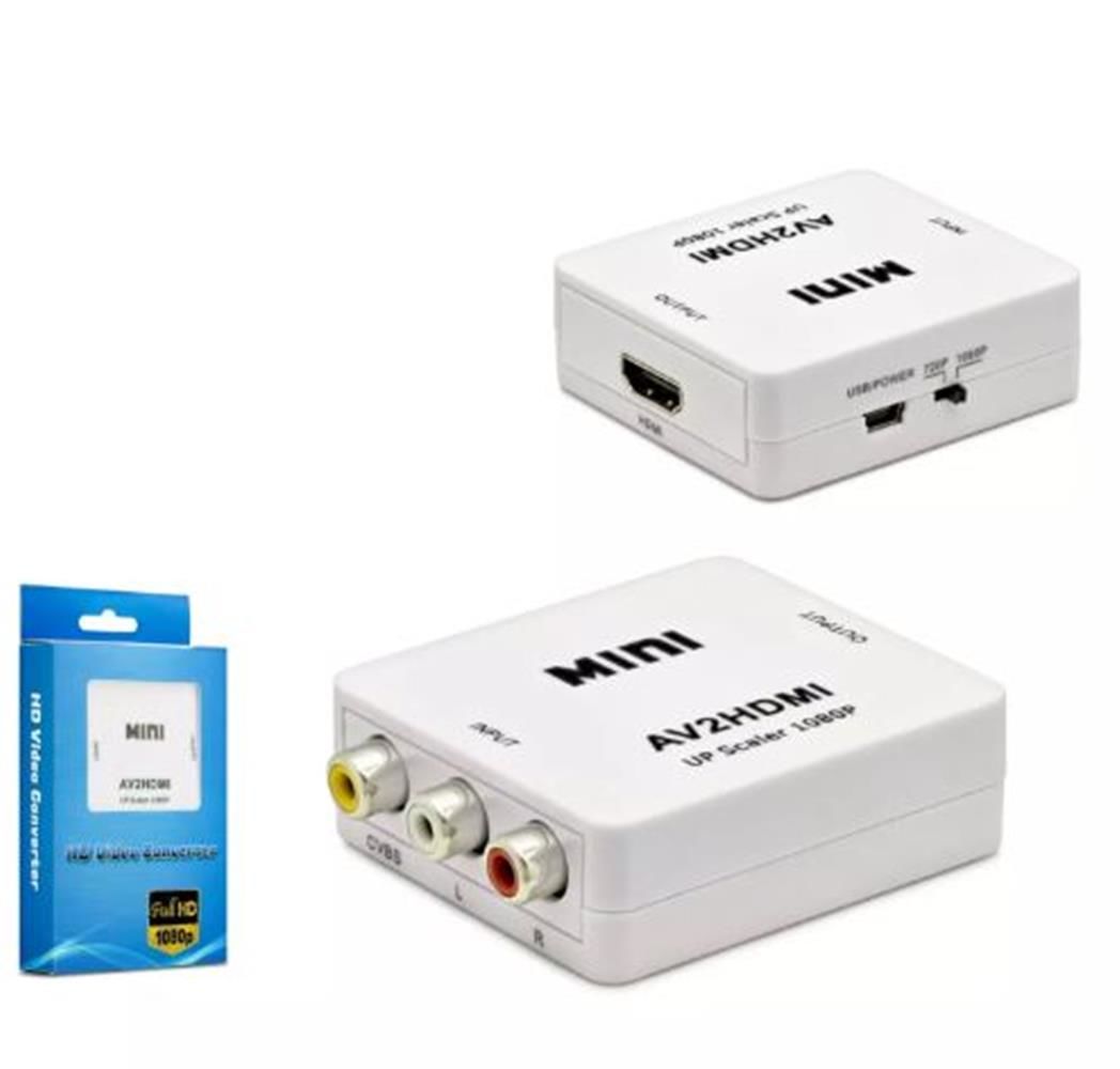 HADRON HDX1282 HD Video Convertor AV (IN) to HDMI (OUT) Beyaz