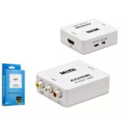 HADRON HDX1282 HD Video Convertor AV (IN) to HDMI (OUT) Beyaz