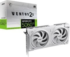 MSI GeForce RTX 5060 Ti Ventus 2X OC White Plus 16GB GDDR7 128-Bit Ekran Kartı