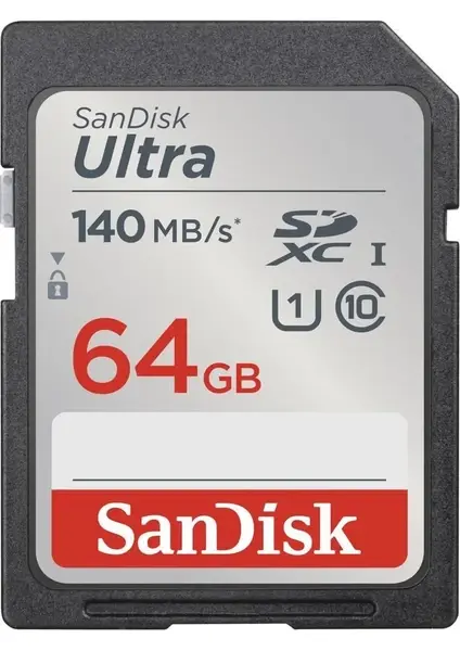 64GB SANDISK ULTRA SDXC 140MB/S SDSDUNB-064G-GN6IN