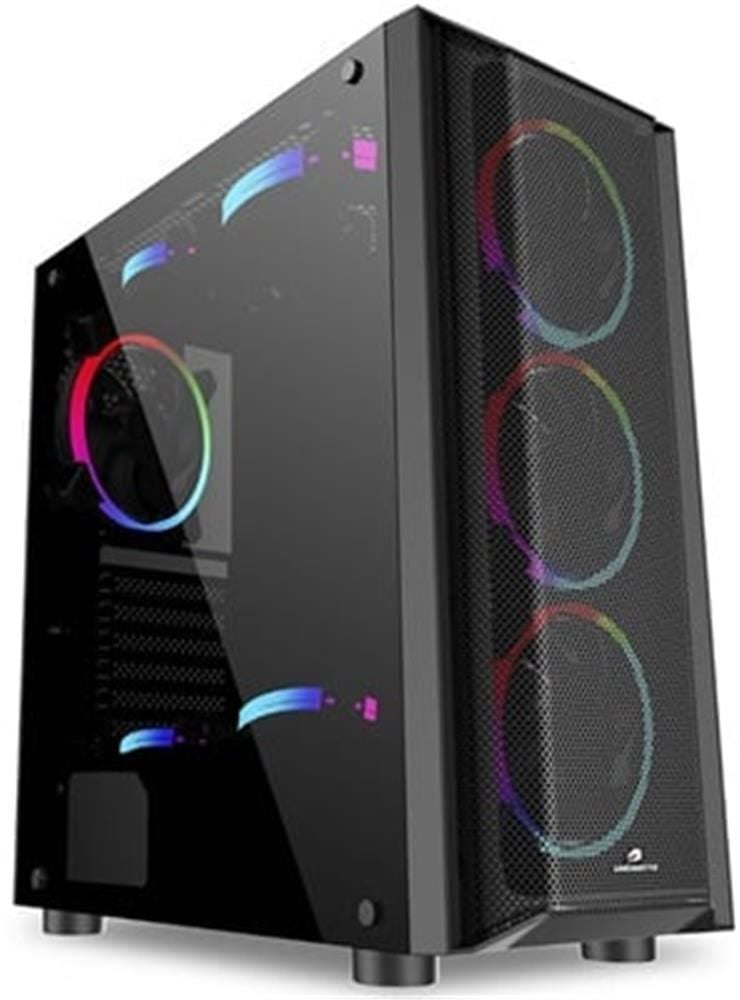 GameBooster GB‑GH008BB 650W 80+ Bronze Mesh Ön Panel ARGB Fanlı USB 3.0 ATX Gaming Kasası (PSU Dahil)