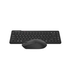A4 Tech FG2200 Air2 2.4GHz Kablosuz Q Türkçe Mini Klavye Mouse Sessiz Set - Siyah