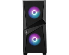 MSI MAG FORGE 100R Temperli Cam 1×120 mm ARGB Fan PSU Yok Gaming Siyah Kasa