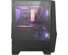 MSI MAG FORGE 100R Temperli Cam 1×120 mm ARGB Fan PSU Yok Gaming Siyah Kasa