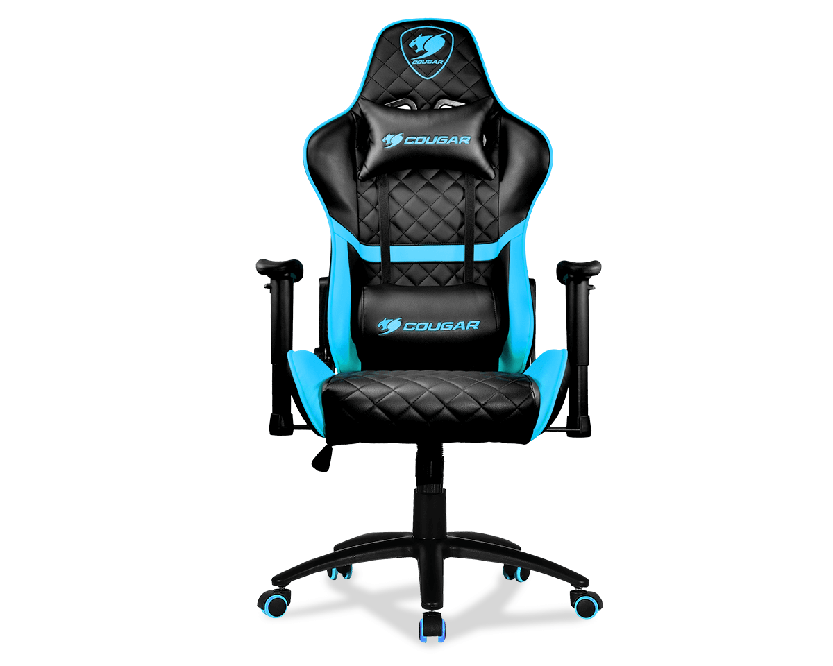 Cougar Armor One Siyah-Mavi Reclining Çelik İskeletli Ergonomik Oyuncu Koltuğu