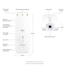 UBNT Rocket Prism 5AC Gen2 RP‑5AC‑GEN2 5 GHz 500 Mbps airMAX ac + airPrism Dış Ortam Access Point (GbE, GPS, airOS 8)