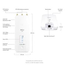 UBNT Rocket Prism 5AC Gen2 RP‑5AC‑GEN2 5 GHz 500 Mbps airMAX ac + airPrism Dış Ortam Access Point (GbE, GPS, airOS 8)