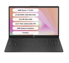 HP Laptop 15-fc0059nt 8M1T1EA AMD Ryzen 7 7730U 16GB RAM 512GB SSD 15.6 inç FHD FreeDOS Taşınabilir Bilgisayar
