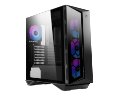 MSI MPG GUNGNIR 110R Temperli Cam Yan Panel 4×120 mm ARGB Fan USB‑C 20 Gb/s 2×USB‑A Gaming Mid‑Tower Siyah Kasa (PSU Dahil Değil)