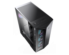MSI MPG GUNGNIR 110R Temperli Cam Yan Panel 4×120 mm ARGB Fan USB‑C 20 Gb/s 2×USB‑A Gaming Mid‑Tower Siyah Kasa (PSU Dahil Değil)