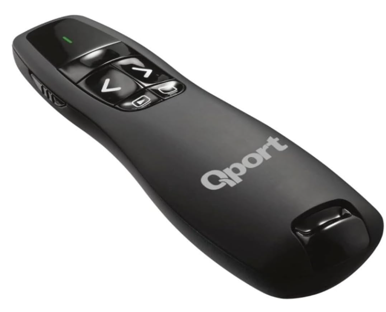 Qport Q-SUN400 2.4GHz USB Kırmızı Lazerli Kablosuz Sunum Kumandası (Presenter)