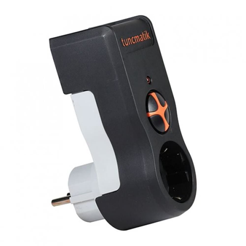 Tunçmatik Powersurge TSK19020 1050 Joule 1'li Akım Korumalı Priz - Siyah
