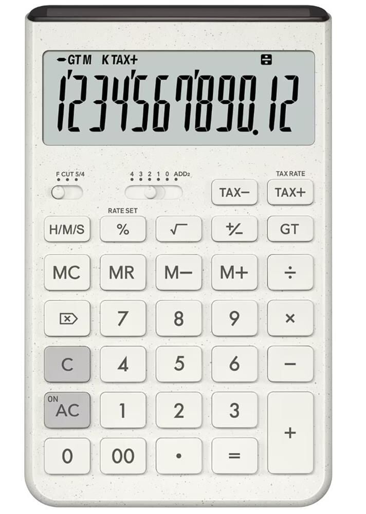 Casio JT-200T-WE 12 Hane Beyaz Masa Üstü Hesap Makinesi