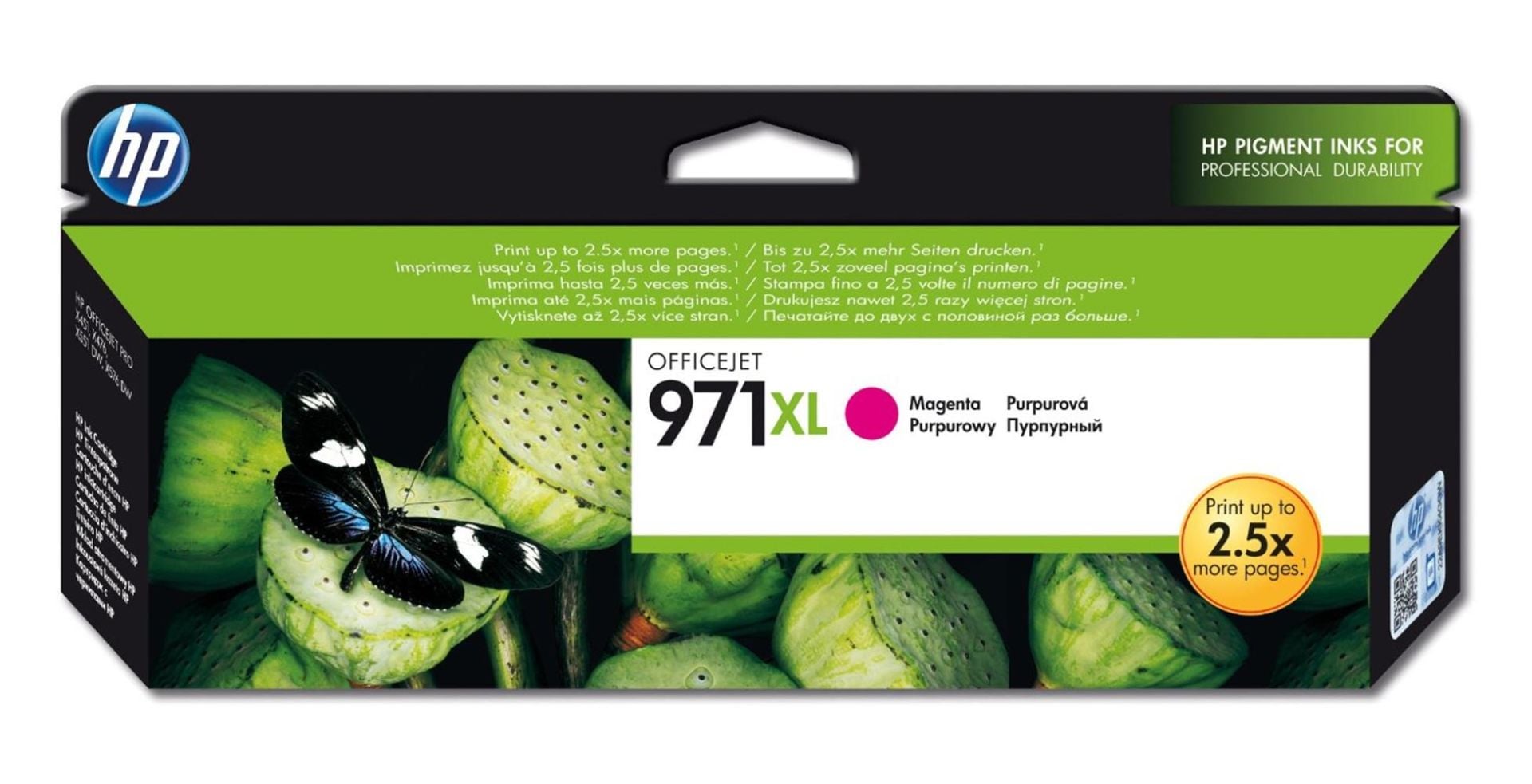 HP 971XL Macenta (Magenta) Yüksek Kapasiteli Orijinal PageWide Mürekkep Kartuşu (CN627A)