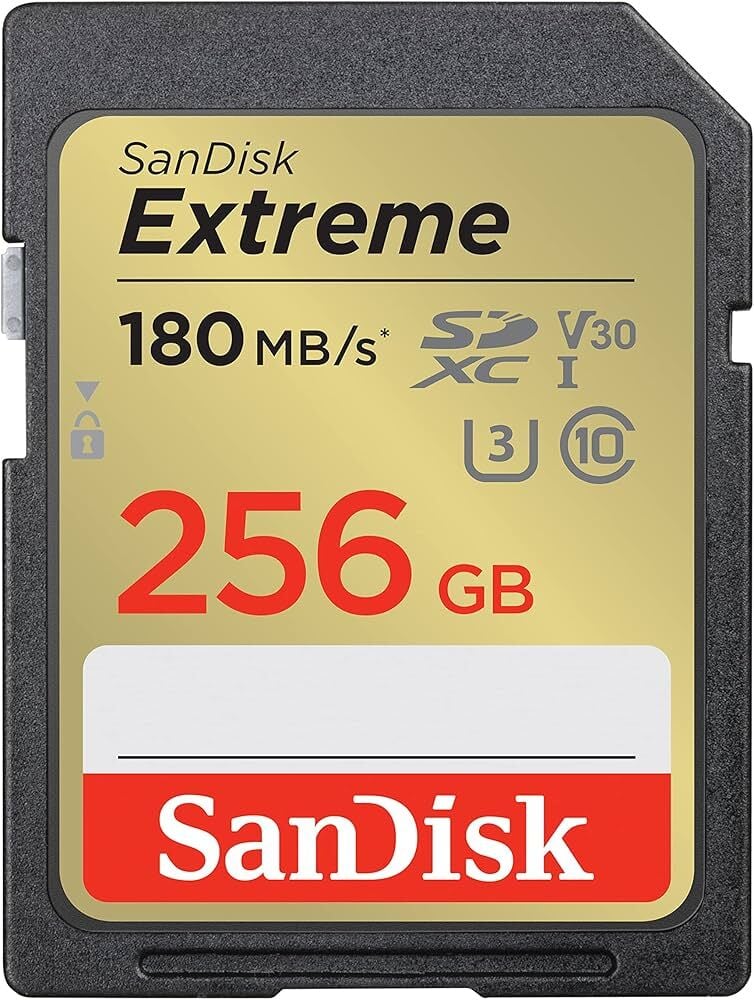 256GB SANDISK EXTREME PRO SD UHSI 180MB/S 90MB/S SDSDXVV-256G-GNCIN