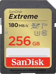 256GB SANDISK EXTREME PRO SD UHSI 180MB/S 90MB/S SDSDXVV-256G-GNCIN