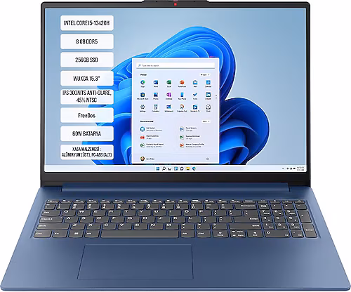 Lenovo IdeaPad Slim 3 15IRH8 83K10062TR Intel Core i5-13420H 8GB 256GB SSD 15.6'' FHD FreeDOS Taşınabilir Bilgisayar