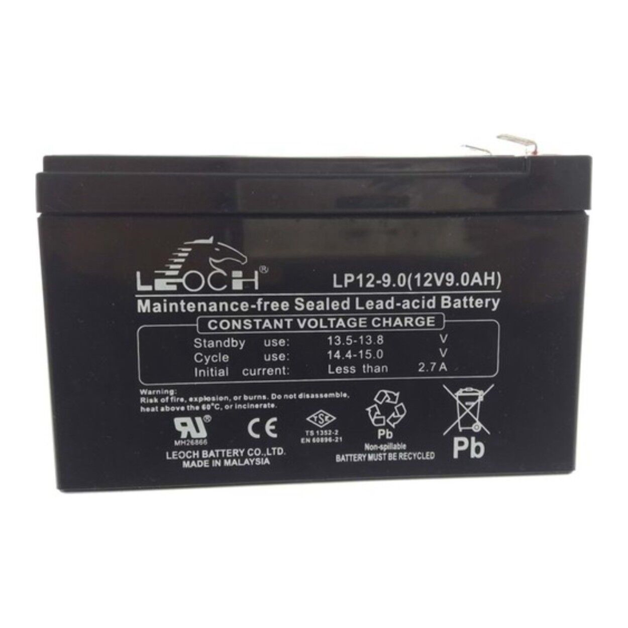 Inform Leoch 12V 9Ah Tam Bakımsız Kuru Tip UPS ve Güvenlik Sistemleri Aküsü