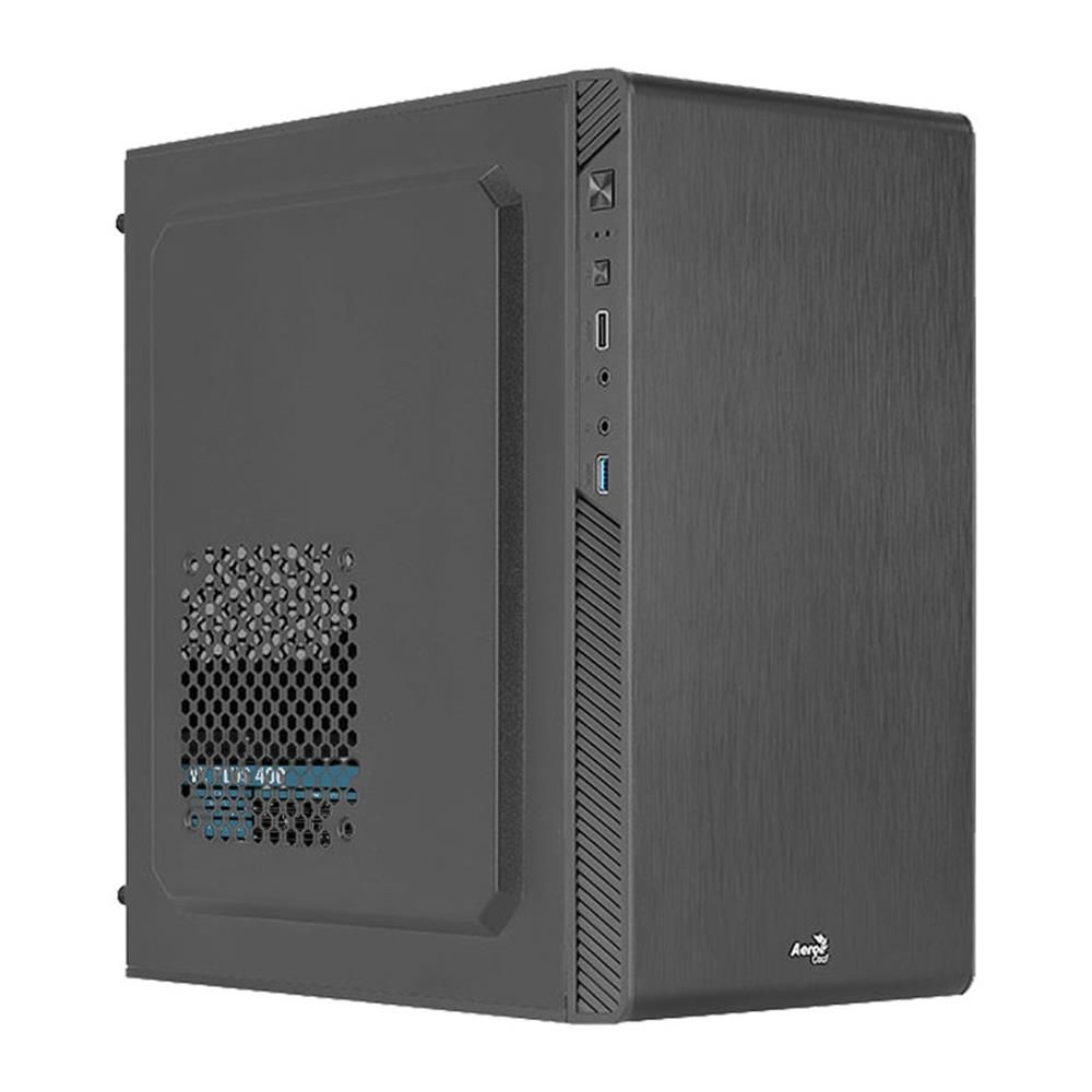 Aerocool CS‑106 400W 1×120 mm Fanlı USB 3.0 Side‑I/O Micro‑ATX / Mini‑ITX Siyah Kasa