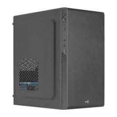 Aerocool CS‑106 400W 1×120 mm Fanlı USB 3.0 Side‑I/O Micro‑ATX / Mini‑ITX Siyah Kasa