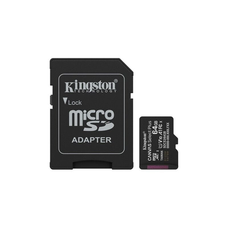 Kingston Canvas Select Plus 64GB MicroSDXC Bellek Kartı Class 10 UHS-I U1 V10 A1 - SDCS2/64GB