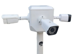 KameraKutusu TRK-200+154 2 Metre Metal Güvenlik Kamera Direği Siyah (TRK-154 Aparat Dahil)