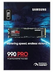 Samsung 990 PRO 1TB PCIe 4.0 x4 M.2 NVMe 7450MB-6900MB/s SSD (MZ-V9P1T0BW)