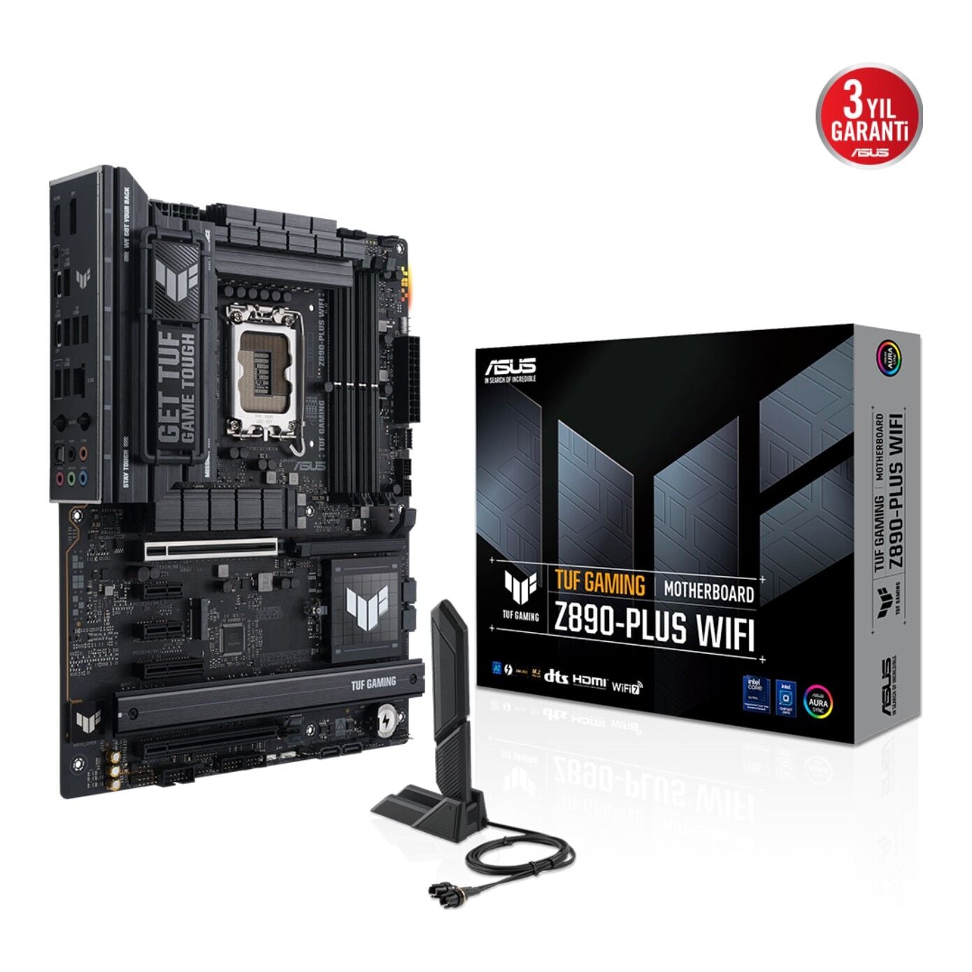 ASUS TUF GAMING Z890-PLUS WIFI Intel Z890 LGA1851 DDR5 9066MHz (OC) M.2 ATX Anakart