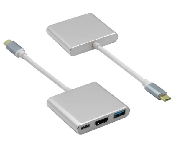 Frisby FA-7656TC USB Type-C™ Hub HDMI 4K Çıkış 1x USB 3.0 Power Delivery (PD) Şarj Destekli Çoklayıcı Adaptör Laptop Type-C Çoklu Bağlantı Dönüştürücü