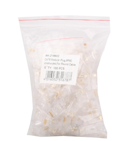 Digitus AK-219602 RJ45 Cat6 UTP Ethernet Konnektör (8P8C)