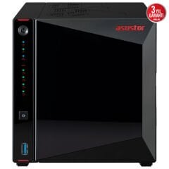 Asustor AS5404T Nimbustor 4 Gen2 4 Yuvalı Intel Celeron N5105 4GB DDR4 2.5GbE NAS Depolama Ünitesi