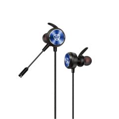 Hytech HY-GK3 3.5mm Jack Girişli Çift Mikrofonlu Esnek Mikrofonlu Mavi Kulakiçi Oyuncu Kulaklığı