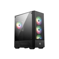 MSI MAG FORGE 112R Temperli Cam Side Panel 4 × 120 mm ARGB Fan (3 × Önde + 1 × Arkada), PSU Yok, ATX / Micro‑ATX / Mini‑ITX Destekli Gaming Kasa