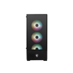 MSI MAG FORGE 112R Temperli Cam Side Panel 4 × 120 mm ARGB Fan (3 × Önde + 1 × Arkada), PSU Yok, ATX / Micro‑ATX / Mini‑ITX Destekli Gaming Kasa