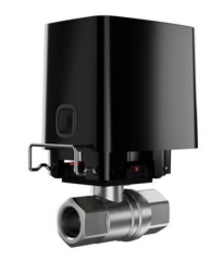 AJAX WaterStop 3/4'' Siyah Kablosuz Akıllı Su Vanası Su Kesme Sistemi Leak Protection Otomatik Su Kapatma AJAX Su Baskını Koruma Uyumlu