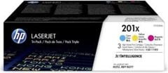 HP 201X Cyan/Magenta/Yellow Yüksek Kapasiteli 3'lü Avantaj Paketi (CF253XM)