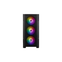 MSI MAG Forge M100R Temperli Cam 3x120mm + 1x120mm ARGB Fan PSU Yok mATX Gaming Siyah Kasa